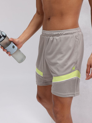 HRX by Hrithik Roshan Striped Men Pink Sports Shorts