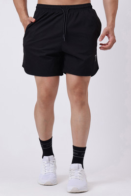 FuaarK Solid Men Black Gym Shorts