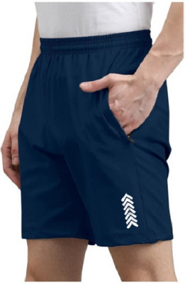 MAANU Printed Men Blue Sports Shorts