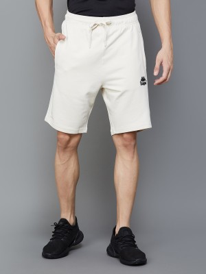 Kappa Solid Men White Sports Shorts