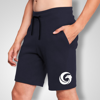 MOWA Printed Men Dark Blue Regular Shorts