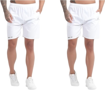 BLUE STAR SHARK Solid Men White Casual Shorts