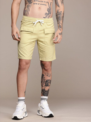 Roadster Printed Men Beige Regular Shorts
