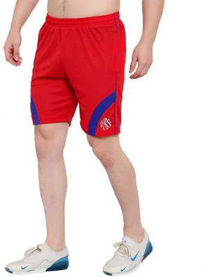 OORA TREND Mesh Men Red Sports Shorts