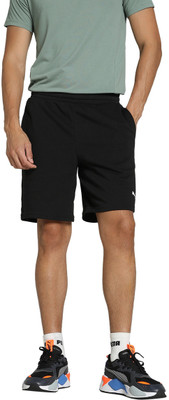 PUMA Solid Men Black Sports Shorts
