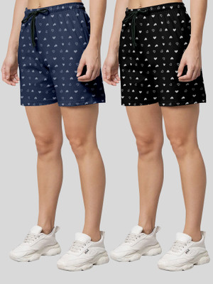 VMENTERPRISE Printed Women Multicolor Regular Shorts