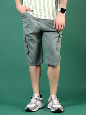V-MART Solid Men Green Regular Shorts