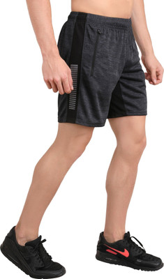 never lose Solid Men Black Regular Shorts, Sports Shorts, Compression Shorts, Cycling Shorts
