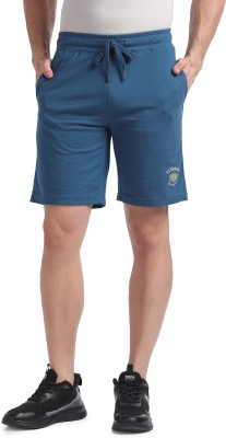 U.S. POLO ASSN. Solid Men Blue Sports Shorts