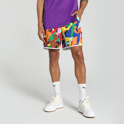PUMA Printed Men Multicolor Regular Shorts