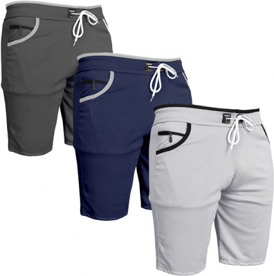 VIRADIYAENTERPRISE Solid Men Multicolor Regular Shorts