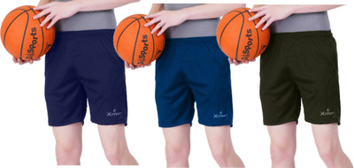Xmer Solid Men Multicolor Regular Shorts