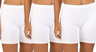 Kritva fashion Solid Women White Regular Shorts