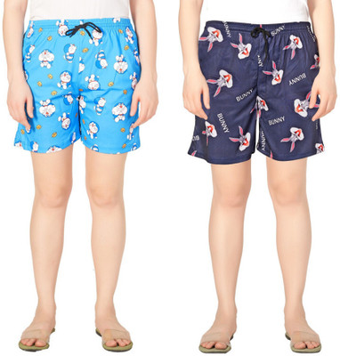 HUMA Printed Women Multicolor Regular Shorts