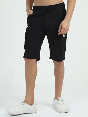 Bellaciao Clothings Co Solid Men Black Cargo Shorts