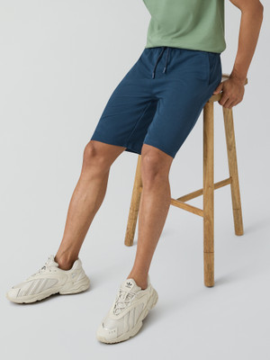 XYXX Solid Men Blue Casual Shorts