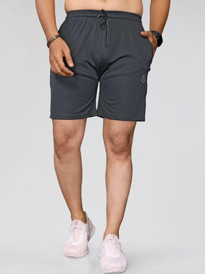 Moda Rapido Self Design Men Grey Sports Shorts