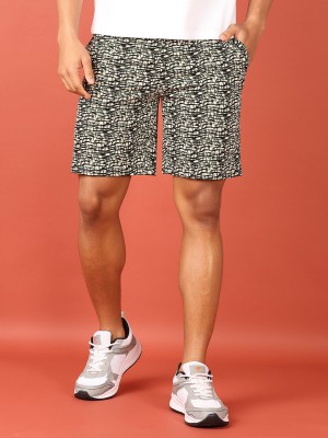 V-MART Printed Men Black Regular Shorts