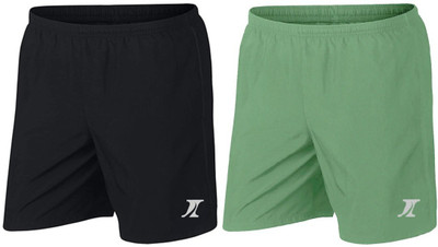 T90 Solid Men Reversible Multicolor Regular Shorts
