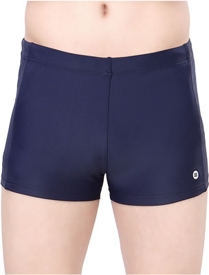 Lactra Solid Men Dark Blue Sports Shorts