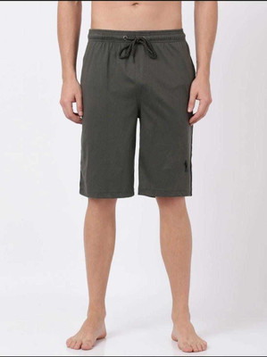 JOCKEY Solid Men Green Regular Shorts