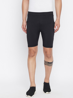 HOC Solid Men & Women Blue Sports Shorts