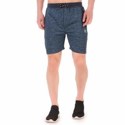 MCSG MANUFACTURERS Self Design Men Blue Regular Shorts