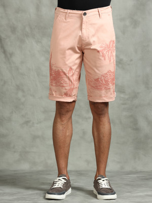 bEEVEE Printed Men Pink Basic Shorts