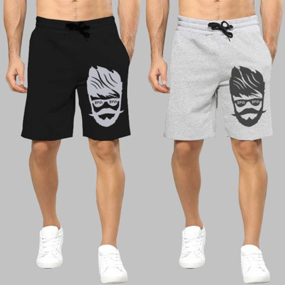 Basis Printed Men Multicolor Regular Shorts