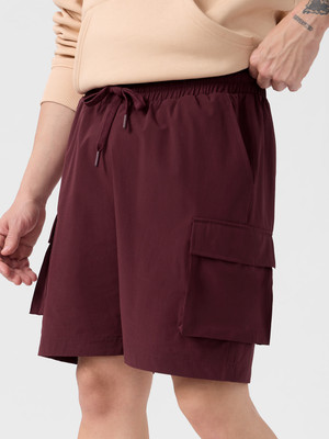 The Souled Store Solid Men Brown Bermuda Shorts
