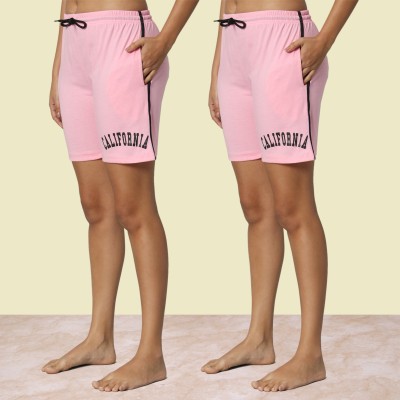 DRESSBASE Printed Women Multicolor Casual Shorts