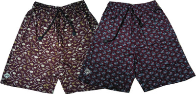 Bumchums Printed Men Multicolor Bermuda Shorts