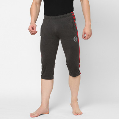 SWEET DREAMS Solid Men Grey Basic Shorts