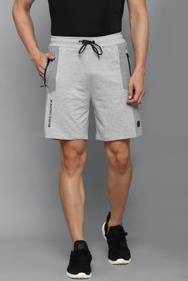 LOUIS PHILIPPE Graphic Print Men Grey Regular Shorts