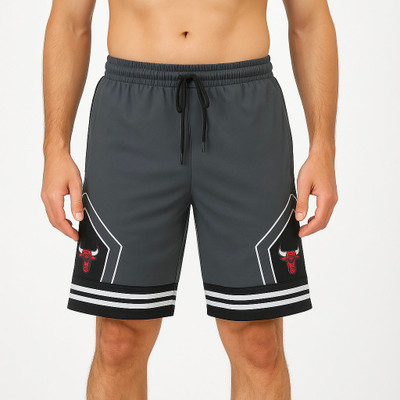 foxxboro Printed, Striped Men Black Basic Shorts