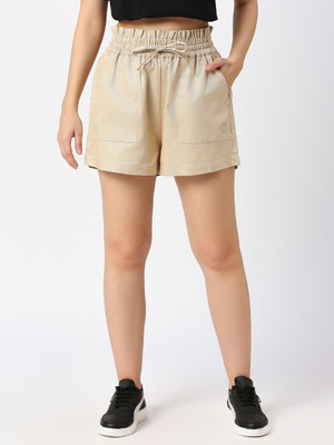 BEING HUMAN Solid Women Multicolor Basic Shorts