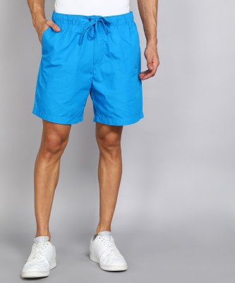 TOMMY HILFIGER Solid Men Blue Chino Shorts