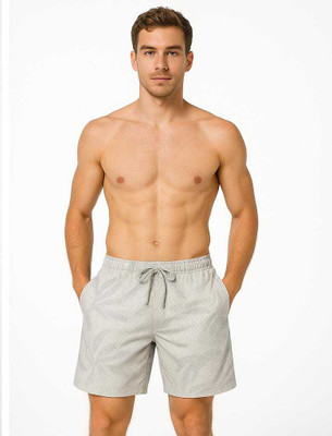 Shaw collection Printed Men Grey Basic Shorts
