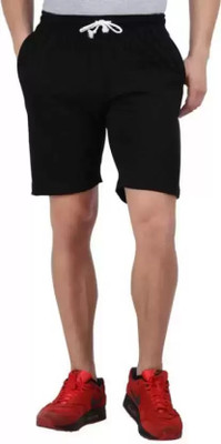 Topster Solid Men Black Casual Shorts