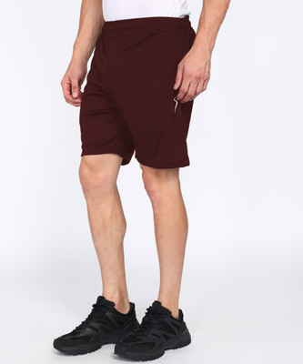 SHOELAKE Solid Men Red Running Shorts