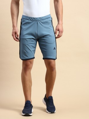 Showoff Striped Men Blue Regular Shorts