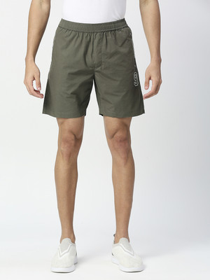 bEEVEE Solid Men Green Sports Shorts