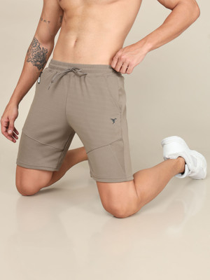 TECHNOSPORT Solid Men Brown Sports Shorts