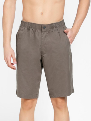 JOCKEY Solid Men Khaki Chino Shorts