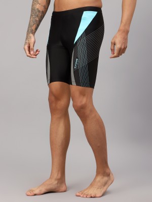 VIVA SWIMMING Printed Men Black Board/Swim Shorts
