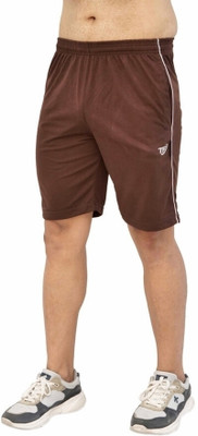 Texfro Solid Men Reversible Brown Casual Shorts
