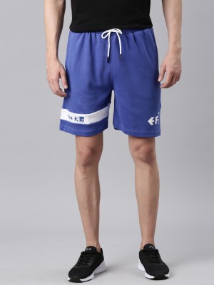 FILA Solid Men Blue Sports Shorts