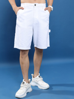 HIGHLANDER Solid Men Blue Cargo Shorts