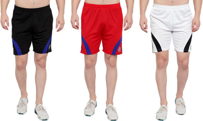 OORA TREND Mesh Men Black, Red, White Sports Shorts