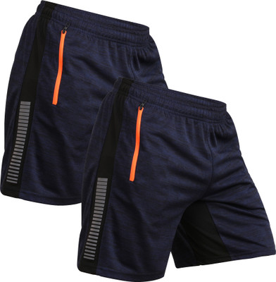 Kyk Solid Men Blue Basic Shorts